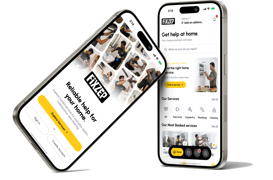 FiXZEP app on two phones